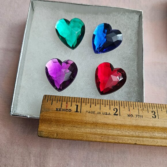 Four Heart Shaped Button Covers - Picture 4 of 4